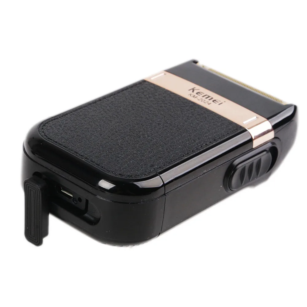 Kemei электрическая бритва для мужчин триммер бороды два лезвия