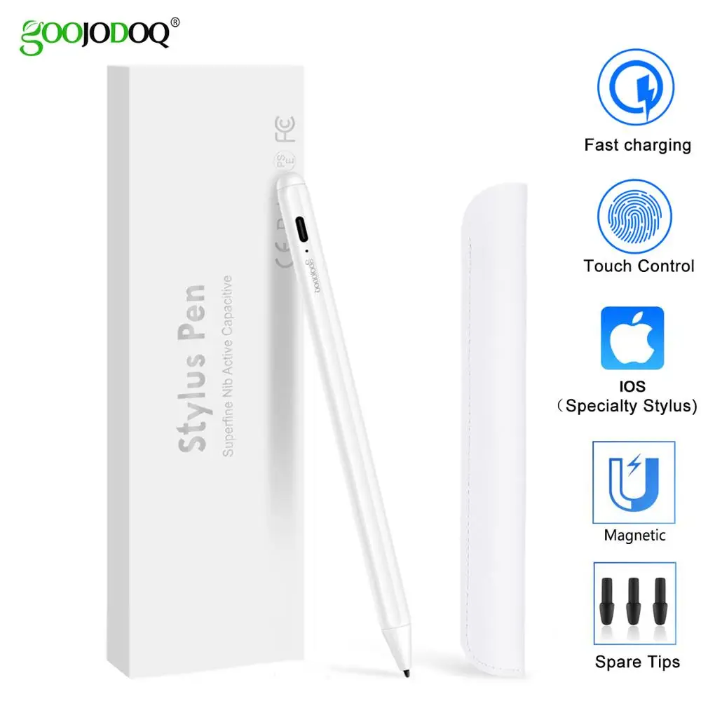 Стилус GOOJODOQ для apple pencil 2 1 для iPad 9,7 Pro 11 12,9 Air 3 10,5 10,2 Mini 5 стилус для планшета