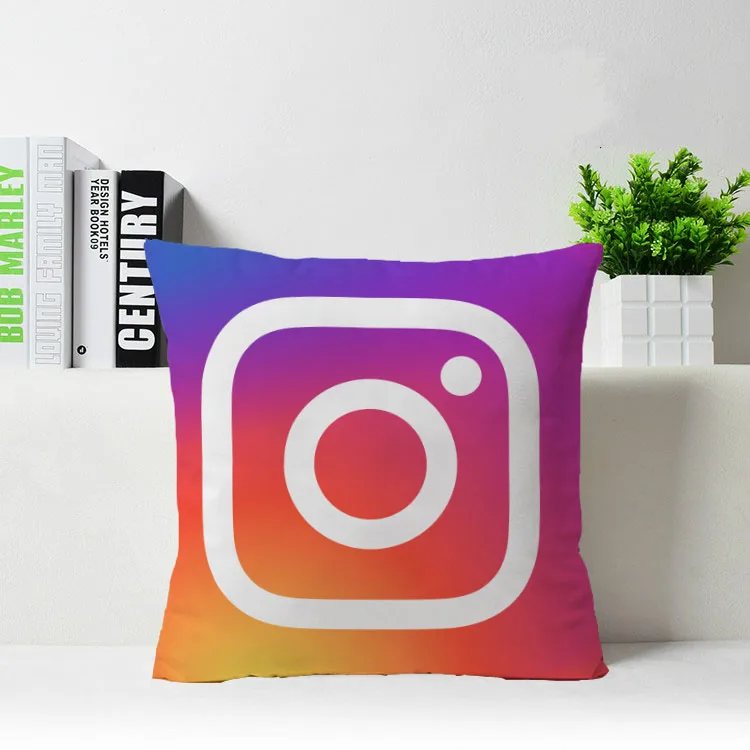Лидер продаж Instagram Youtube Facebook google Pinterest заказной квадратный с молнией пледы наволо
