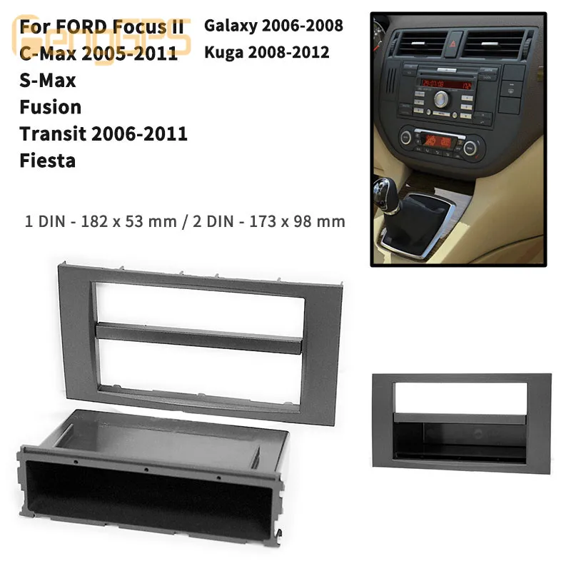 Панель для FORD Focus II/C Max/S Max/Fusion CD DVD 11 810 Din|Камеры заднего вида авто| |