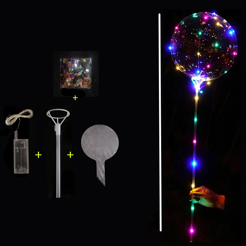 Sequins Lanpulux воздушный шар ночник романтическое освещение Свадебная вечеринка концертный фестиваль парад Портативный многоцветный Декор лампы - Испускаемый цвет: Sequins
