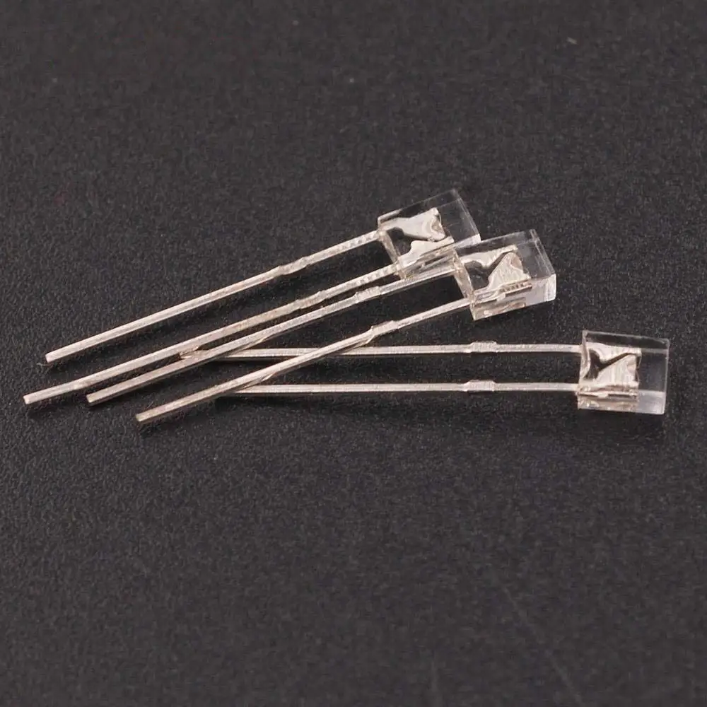 1000 шт. 2*3*4 Квадратные прозрачные светоизлучающие диоды красный желтый зеленый