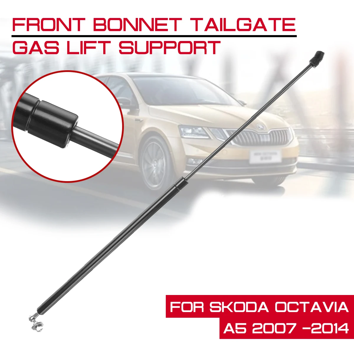 

Refit Bonnet Hood Gas Shock For Skoda Octavia A5 207 2008 2009 2010 2011 2012 2013 2014 Lift Strut Bars Support Rod