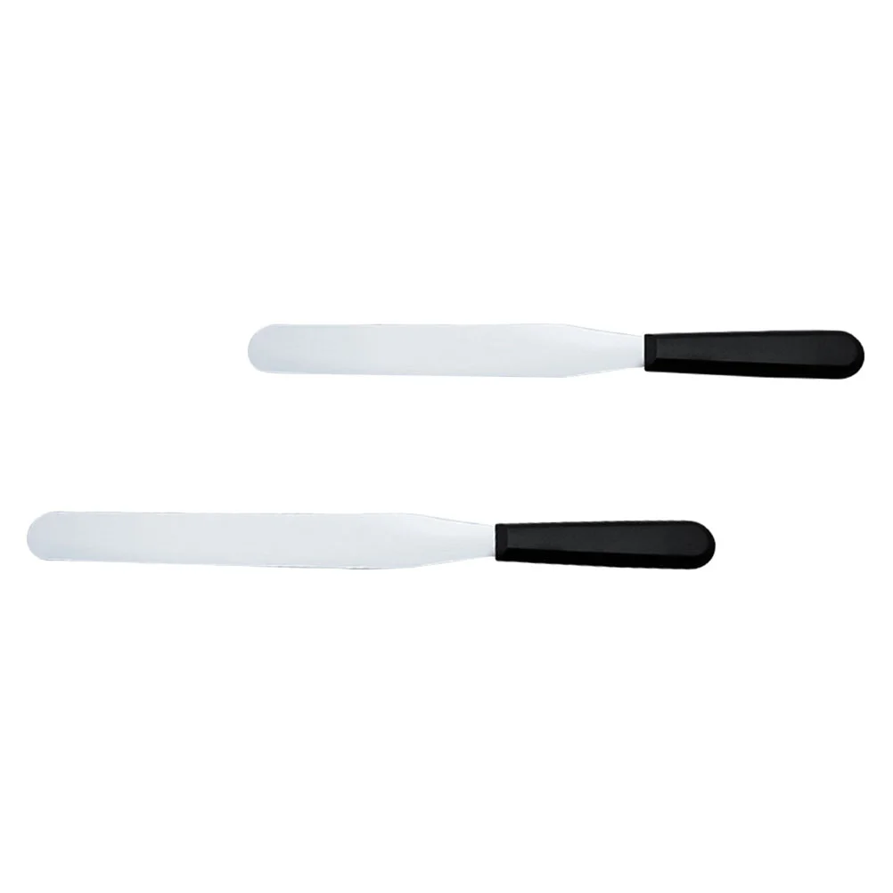 

2pcs Cheese Spatulas Butter Spatulas Durable Kitchen Baking Utensils (Silver)