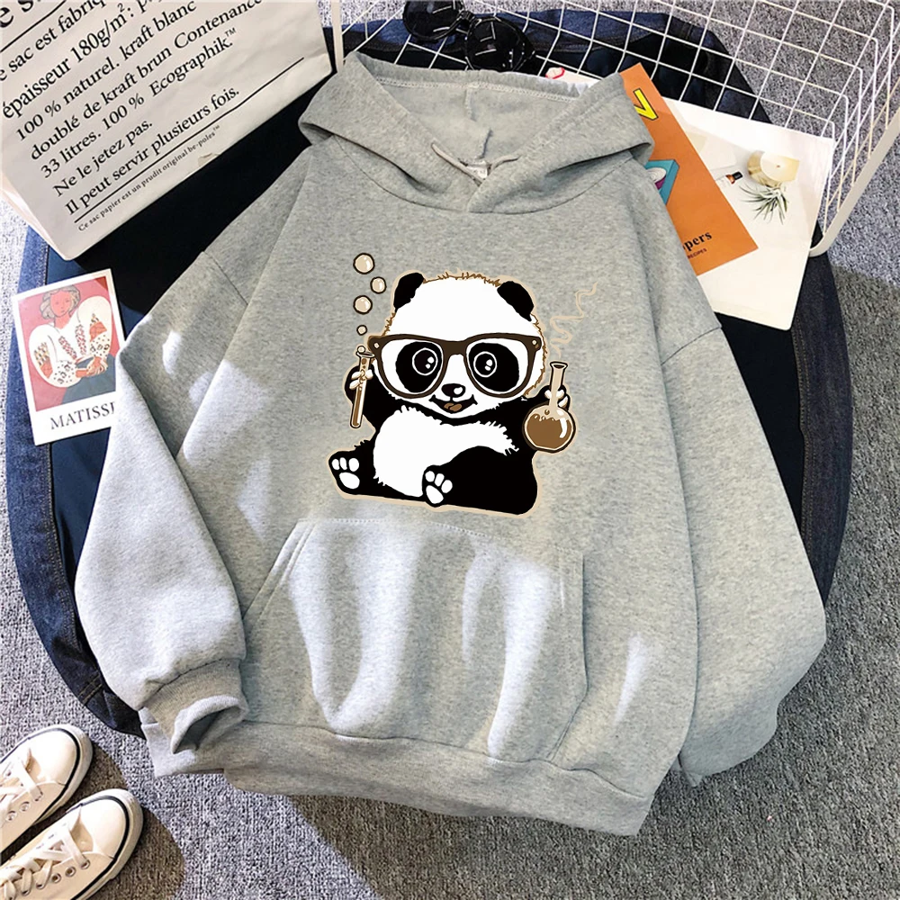 

Juvenile Panda Printing Female Hoodie New Fleece Hip Hop Clothes Fashion S-XXL Hoodiesnew Autumn Warm Crewneck Sweatshirt Womans