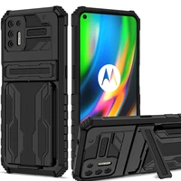 for moto g9 plus case shockproof armor removable card bag cover on moto g30 g stylus power 2021 phone stand covers bumper capa