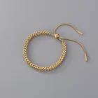 Новый дизайн, модные браслеты из звеньев цепи из нержавеющей стали для женщин, девушек, мужчин, регулируемый браслет, ювелирные изделия