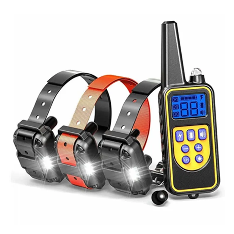 Ошейник для дрессировки собак с электрошоком 800 м перезаряжаемый дистанционным