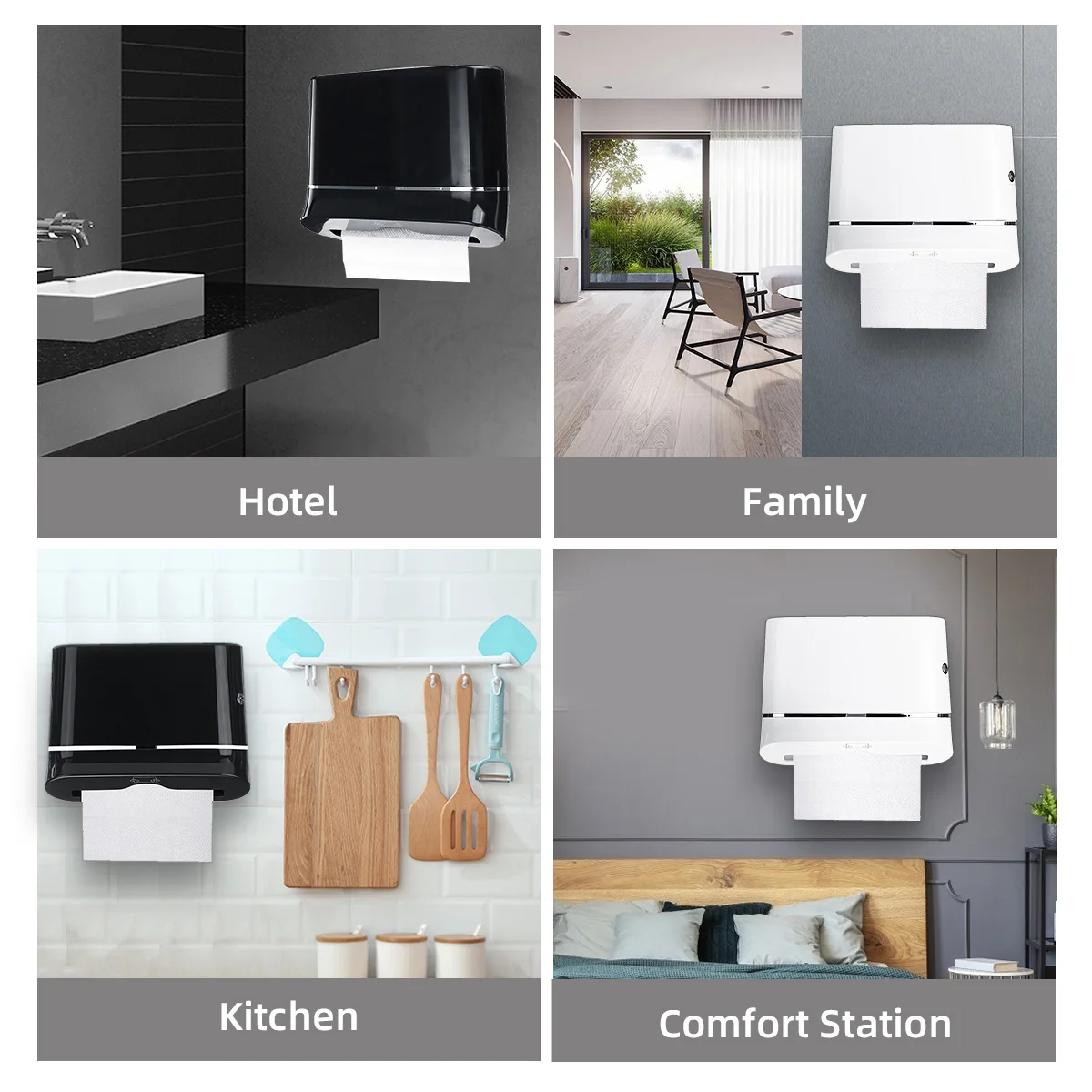 

Portable Toilet Paper Holder Plastic Waterproof Tissue Box Wall-mounted Toilet Paper Dispenser Home Bathroom Storage Rack