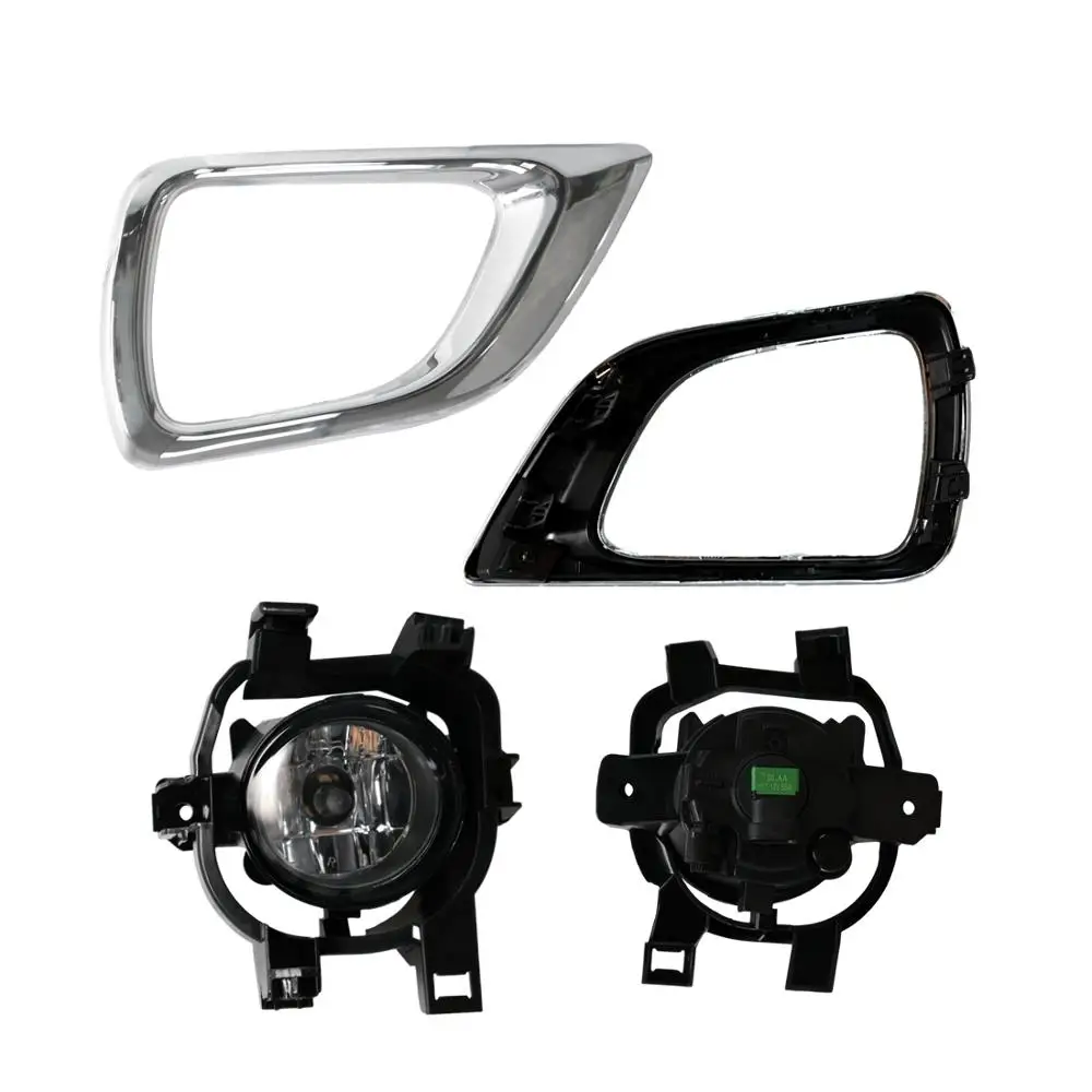 Magic ColorM 2PCS Car Spot Front Bumper Light Fog Lamp Chrome For Nissan Navara 2014-2016 NP300 D23 2015 2WD 4WD |