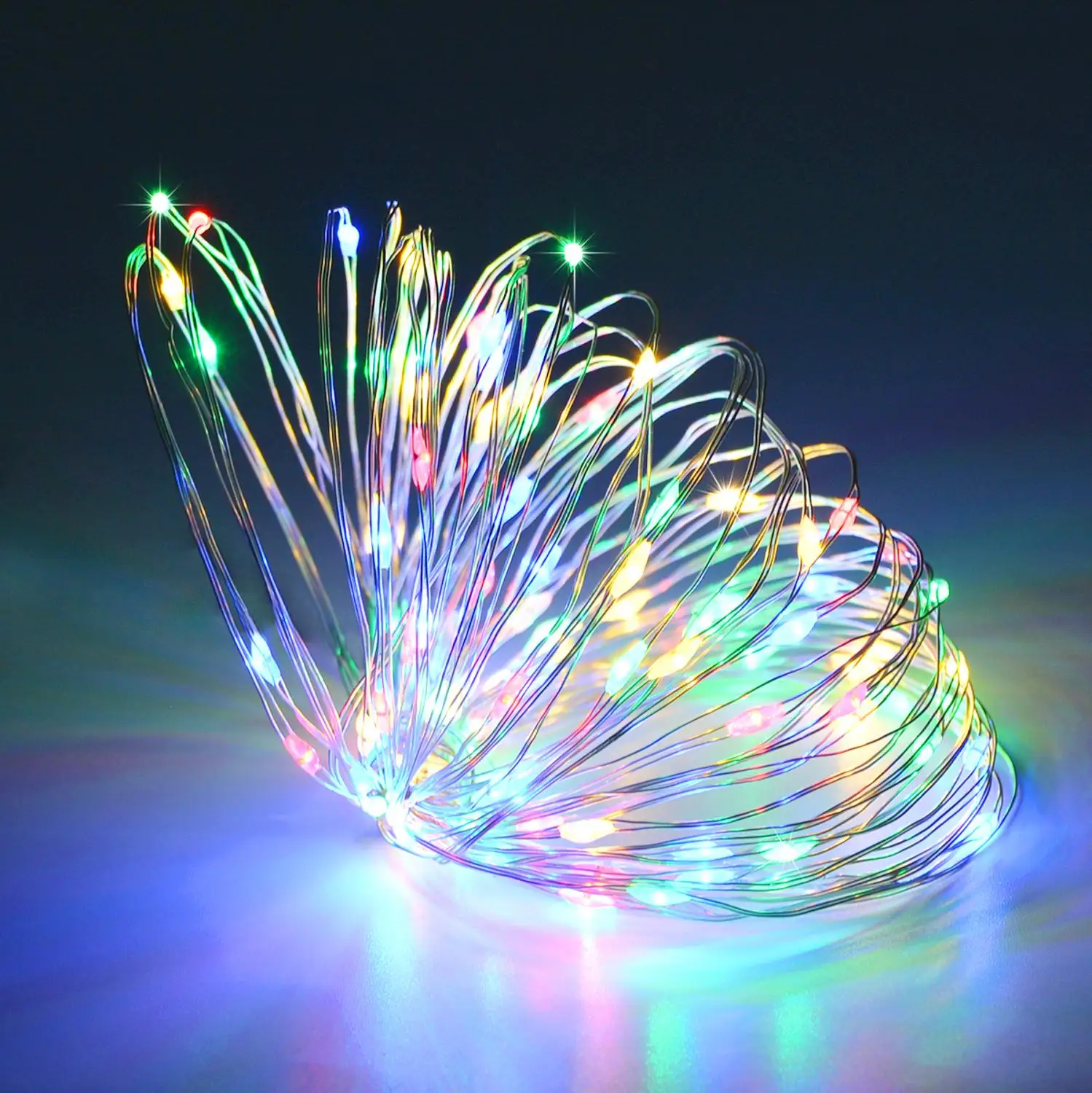 Светодиодный светильник из медной проволоки водонепроницаемый гибкий сказочный