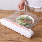 Держатель для пищевой пленки сделай сам, пластиковый резак для ресторана, кухонный диспенсер для упаковки еды, легко нарезать, коробка для резки
