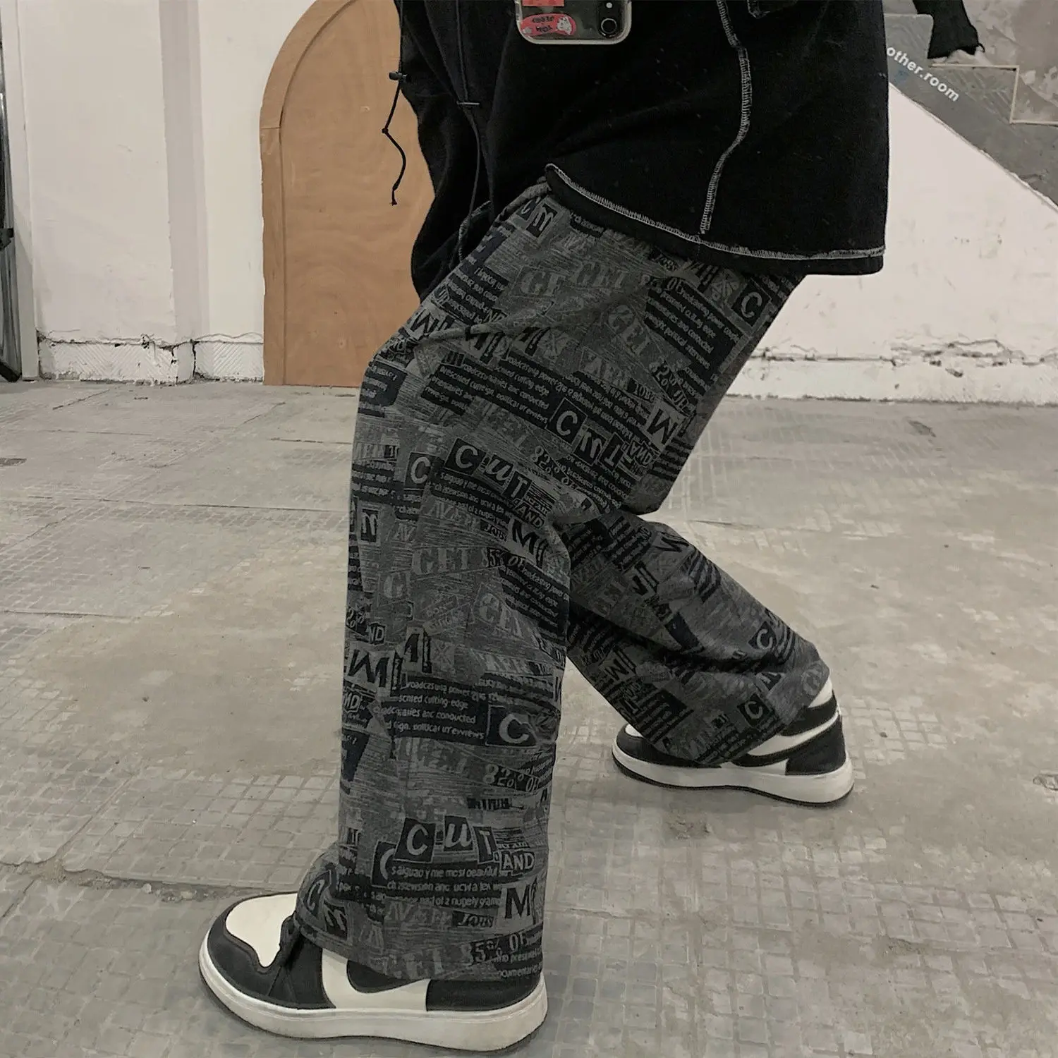 

Punk Cool Hip Hop Pants Women Casual Loose Summer Autumn Gothic Harem Pants Korean Elastic Waist High Street Cargo Pants Girl