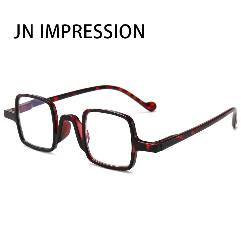 J N Blue-light-proof reading glasses Square frame Plastic mirror leg Prescription +1.0+1.5+2.0+2.5+3.0+3.5+4.0 T18188 | Аксессуары для