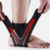 1pc ankle support brace elasticity free adjustment protection foot bandage sprain prevention sport fitness guard band