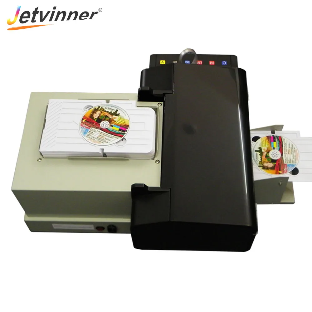 Автоматический цифровой принтер карт Jetvinner для CD ПВХ Epson L800 с 51 лотком CD/PVC