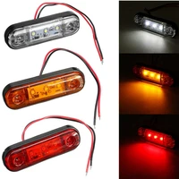 c 2pcs car led side marker lights 3led warning taillight signal lamps for truck trailer lorry bus tail indicator light