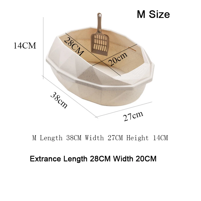 Контейнер для кошачьего туалета полузакрытый пластиковый с функцией защиты от