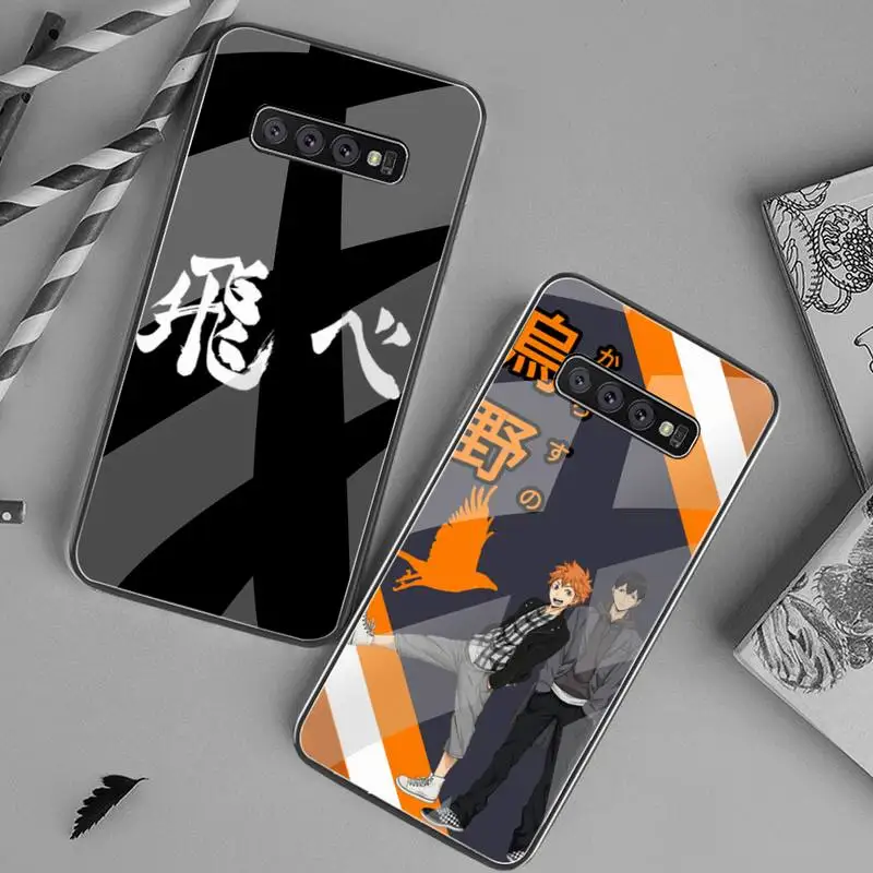 

Haikyuu Hinata attacks Soft Phone Case Cover Tempered Glass For Samsung S20 Plus S7 S8 S9 S10 Plus Note 8 9 10 Plus