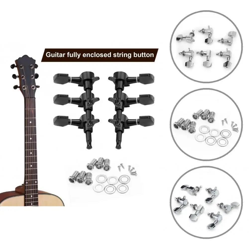 

Guitar Peg High Stability Compact Sealed Gear Classical Guitar Tuners Guitar String Pegs Guitar Tuning Pegs 1 Set