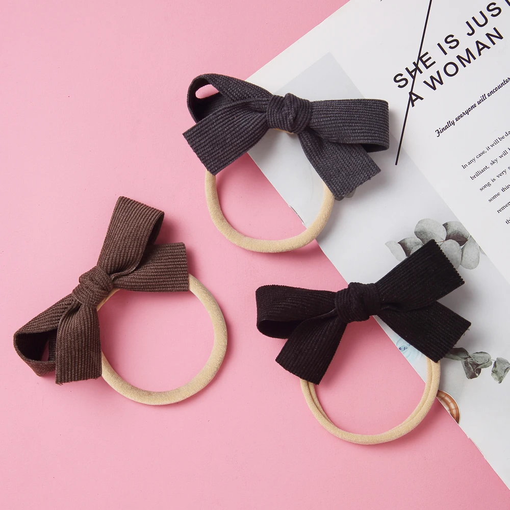 

Cute Corduroy Baby Headband Solid Elastic Hair Bands for Children Handmade Braid Girl Hairband Hair Accessories for Newborn