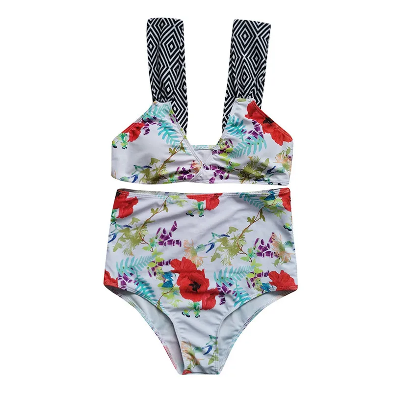 Летний женский бикини с v-образным вырезом без рукавов подкладкой красный