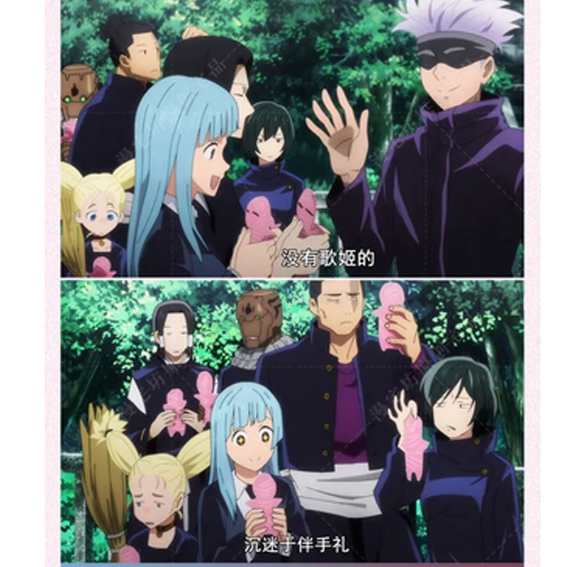 

25PCS/Pack Jujutsu Kaisen Sticky Notes Gojo Satoru Cosplay Amulet Paperman Post-it Note Student Notebook Bookmark Label Memo Pad