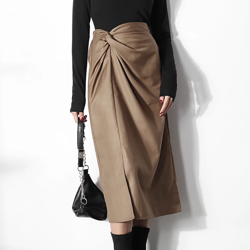 Зимняя Новая модная женская одежда LANMREM 2020 года тонкая и длинная темпераментная