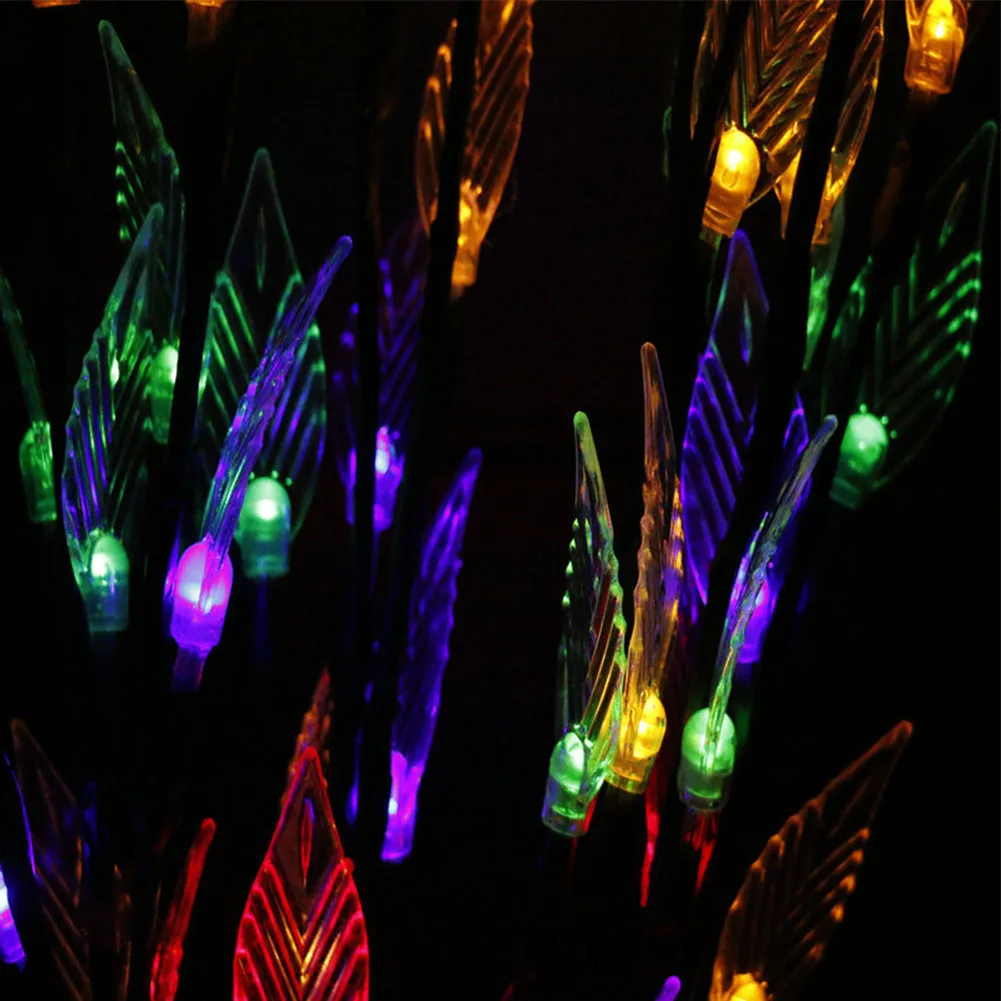 

Durable Lawn Ornamental Modern High Illumination Simulation Leaf Branch Energy Saving Outdoor Decorative Solar