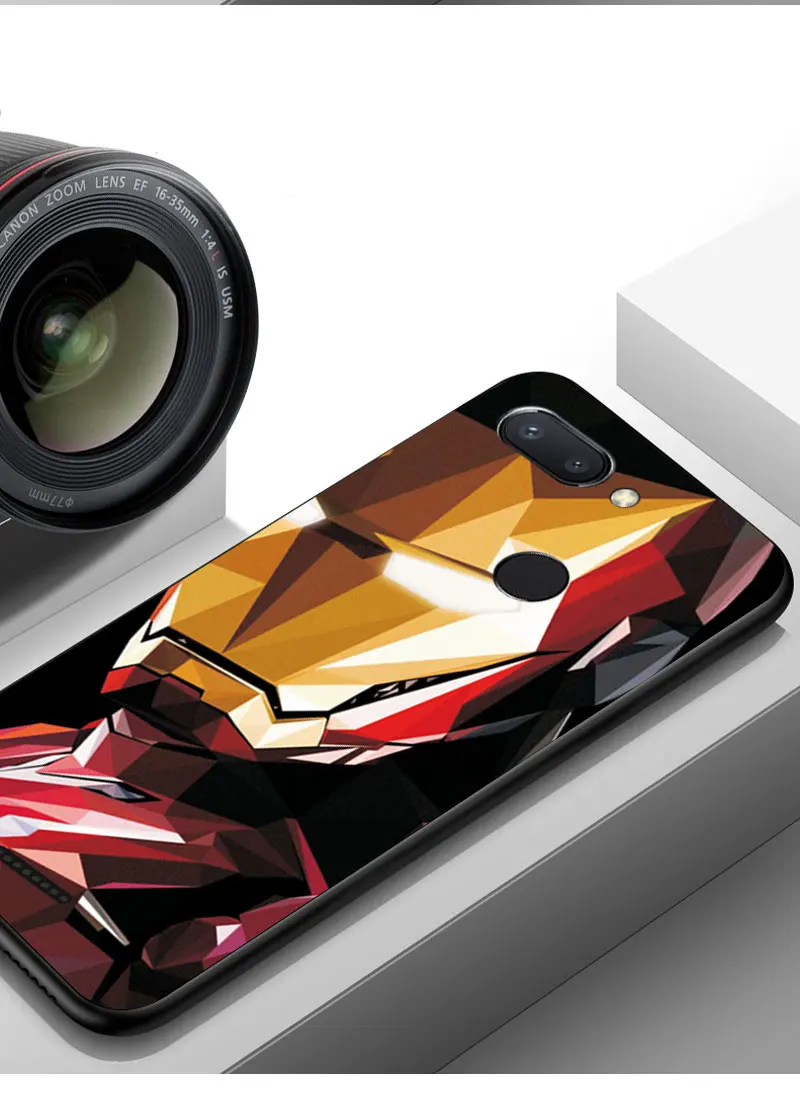 Чехол для телефона с изображением Мстителей Капитан Америка для Xaomi Redmi 6 силиконовый бампер Redmi 6 Pro 5 7 черный ТПУ чехол для Redmi 8A 5A 6A 7A чехол