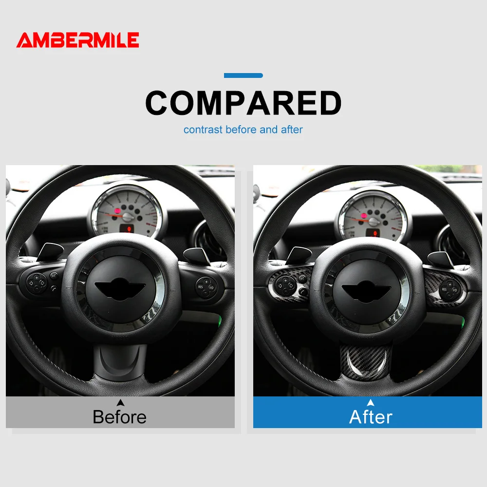 AMBERMIL внутренняя отделка из углеродного волокна автомобильная накладка на