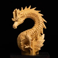 chinese dragon seal statue boxwood animal sculpture office name seal private chapter logo home decoration