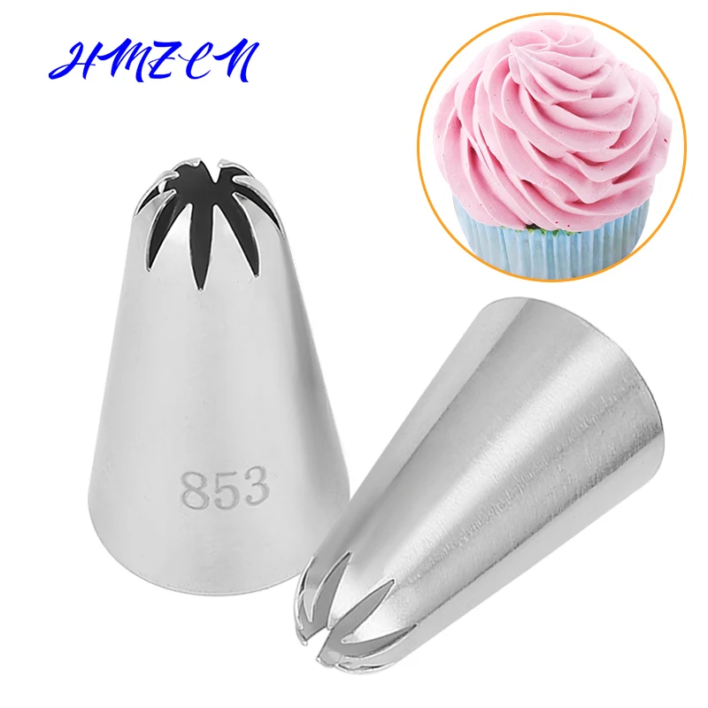 

1PCS Big Size Cake Decorating Tools Stainless Steel Cream Nozzles Icing Piping Pastry Tips Bakeware Cupcake Piping Nozzle #853
