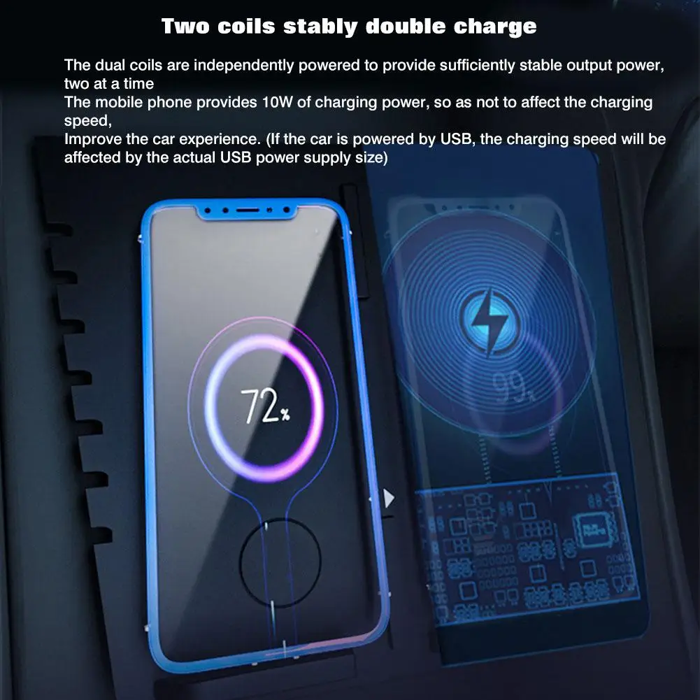 Автомобильное зарядное устройство для телефона беспроводной удобный адаптер