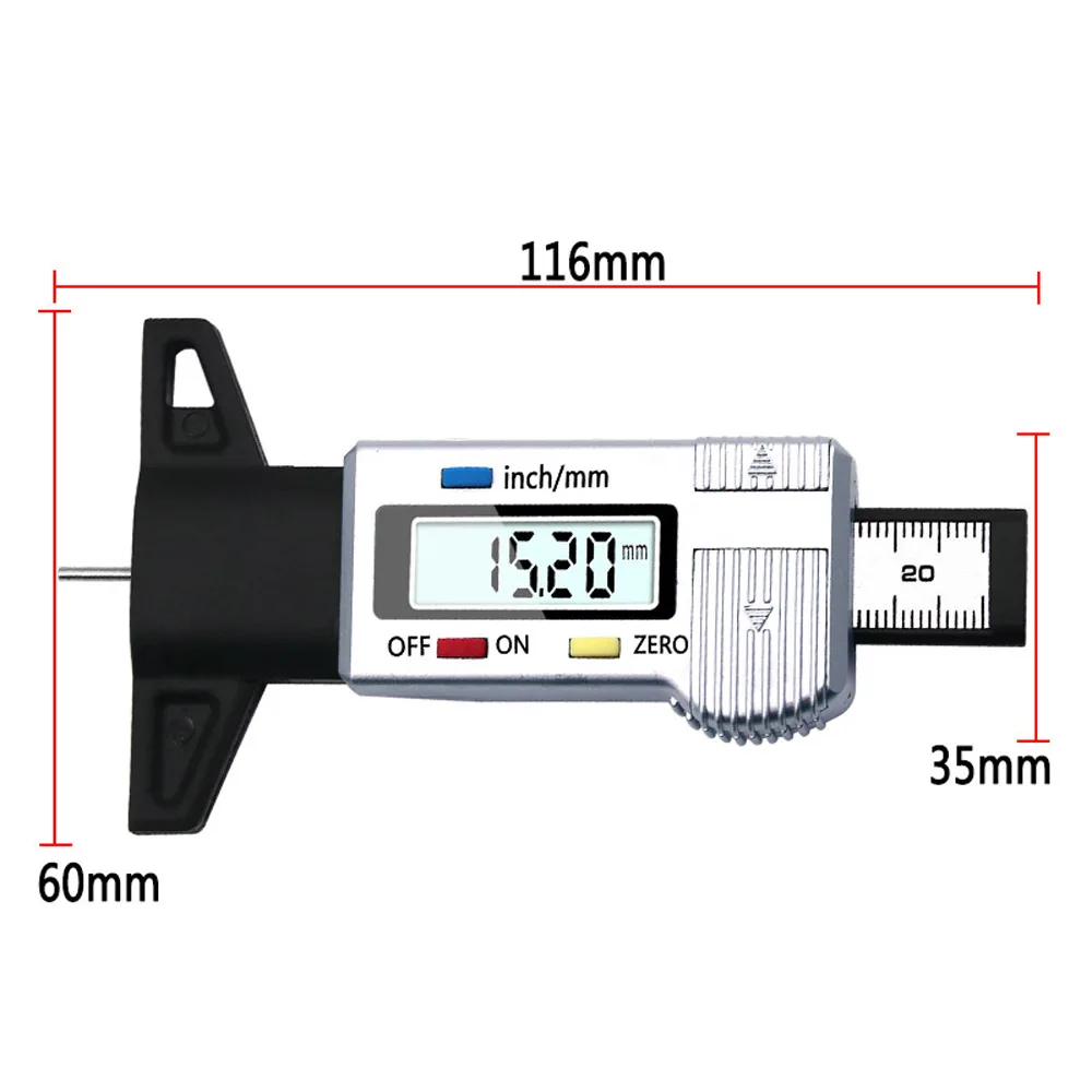 Цифровой шины для легковых автомобилей Шины измеритель глубины протектора