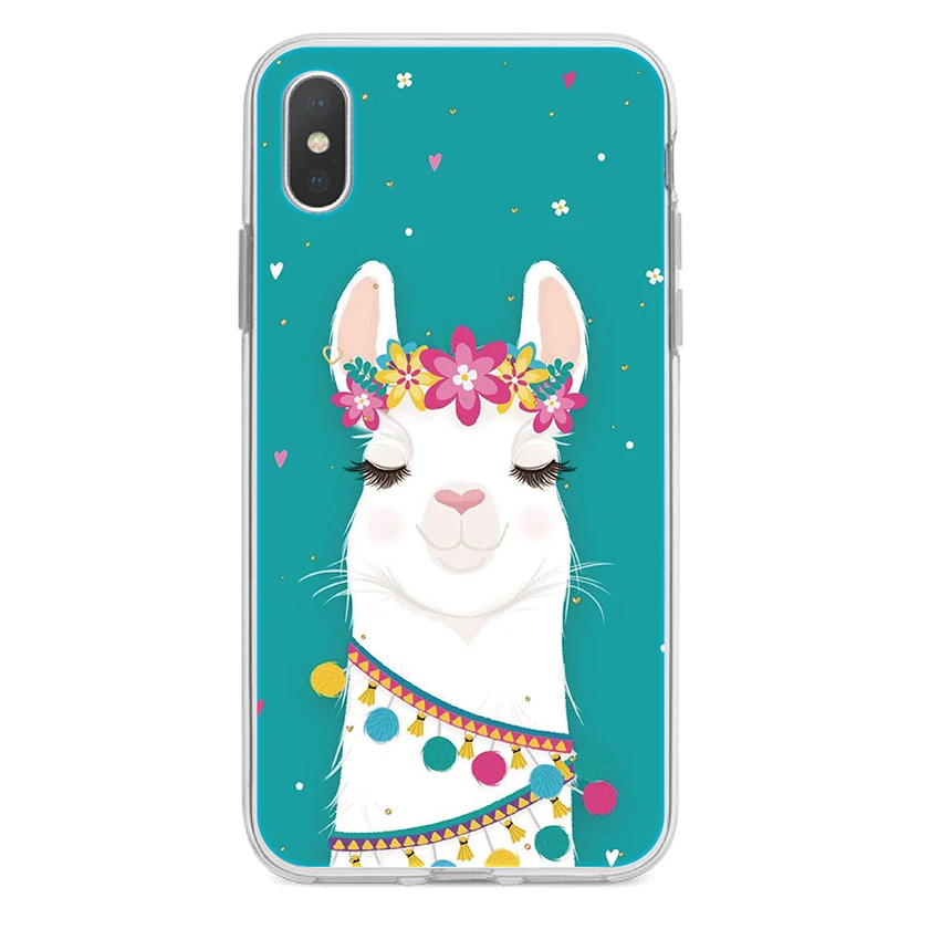 Чехол Для Doogee N20 Y9 plus X70 X60L X55 X53 X50 L X30 X20 N10 Y7 Y8C Y8 Альпака лама Мягкий силиконовый