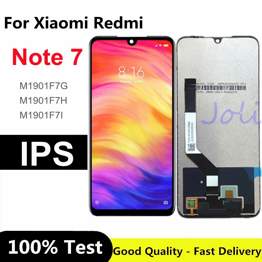 

6.3" For Xiaomi Redmi Note 7 LCD Display Screen Touch Digitizer Assembly for Redmi Note7 Pro LCD Display 10 Touch Repair Parts