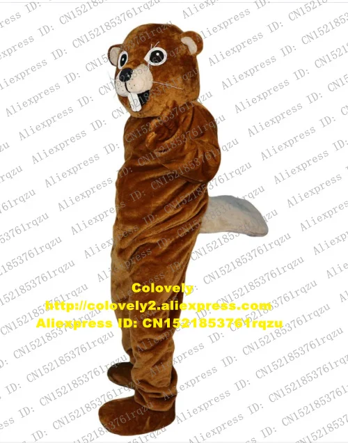 Коричневая выдра лютра бобр нутриа арахис бобак Гофер талисман костюм для