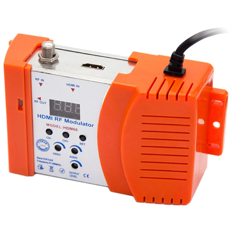Новый HDM68 модулятор цифровой RF HDMI AV в преобразователь VHF UHF PAL/NTSC Стандартный