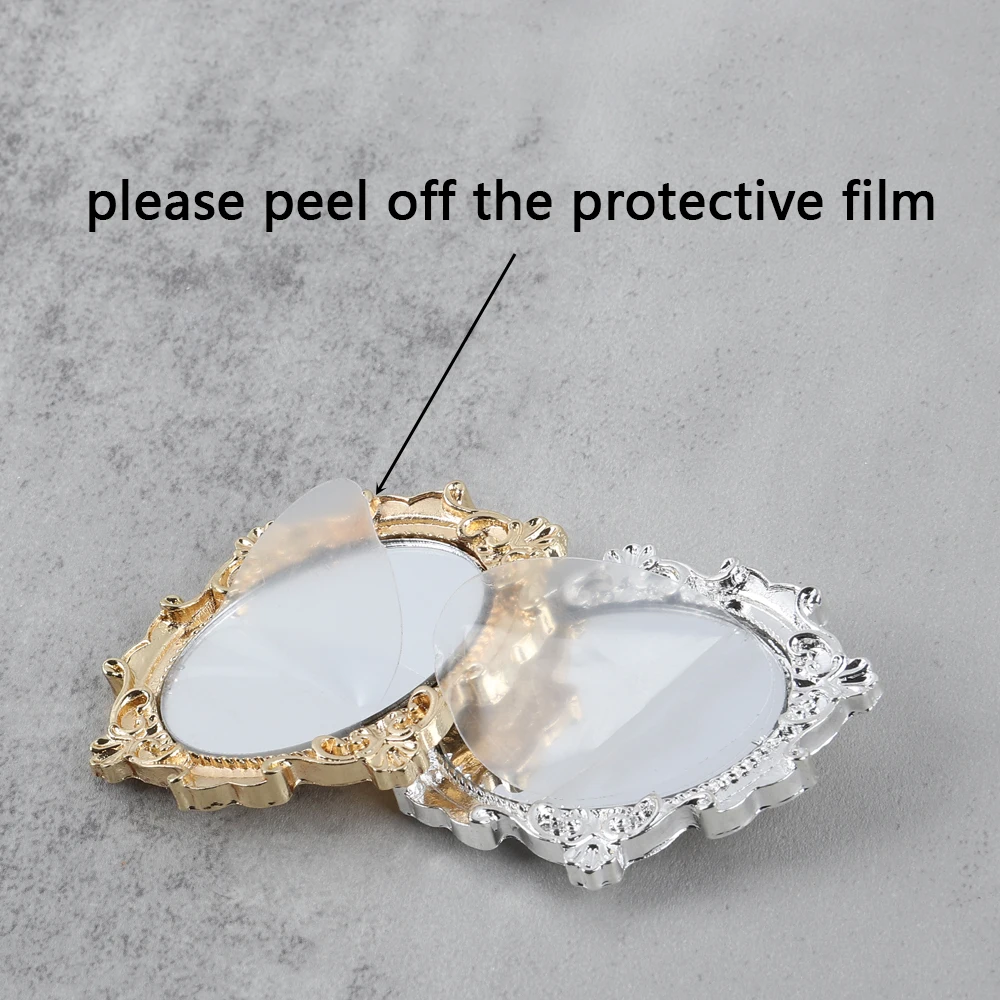 Винтажные зеркальные металлические броши золотого и серебряного цвета для