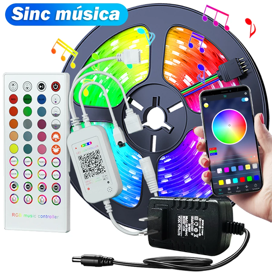 Светодиодная лента DD0043 с Bluetooth 40K гибкая декоративная светодиодная сделай сам