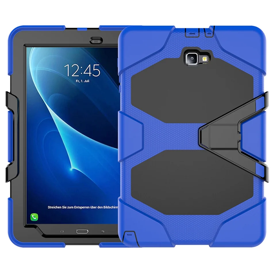 blue Axbety для samsung Galaxy Tab A6 A 10,1 T580 сверхмощный Полный Защитный Гибридный противоударный чехол для планшета - Цвет: blue