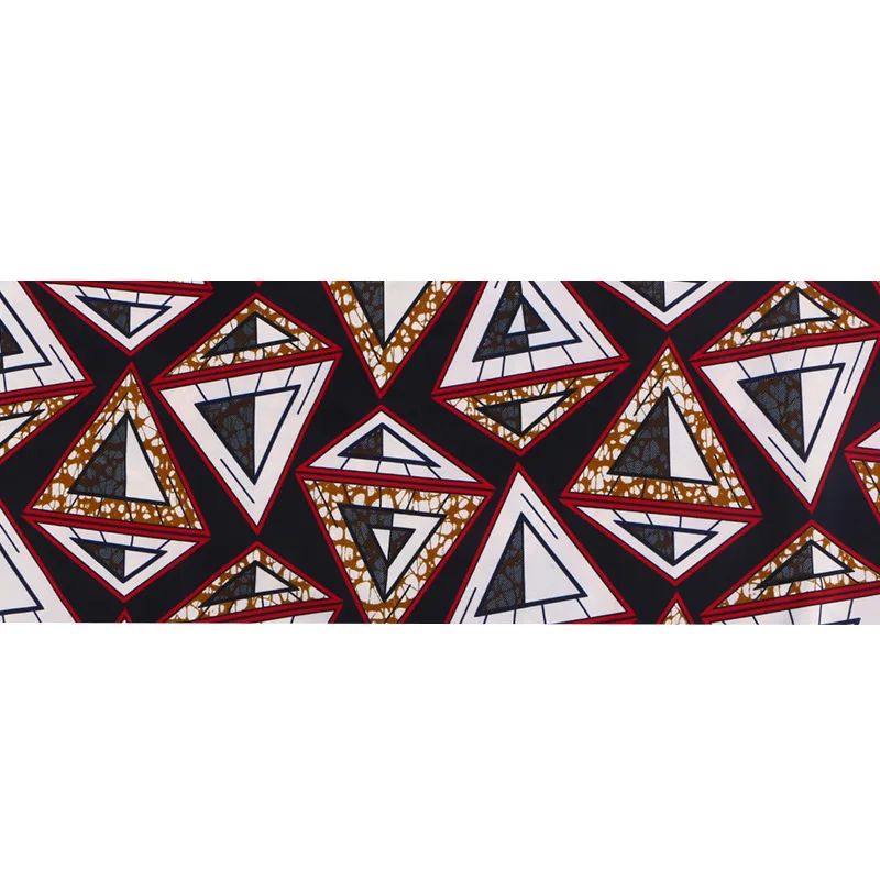 

Geometric Patterns Prints African Ankara Wax Fabric Wholesale 6 Yards High Quality Ankara African Wax Print Fabric Width 110cm