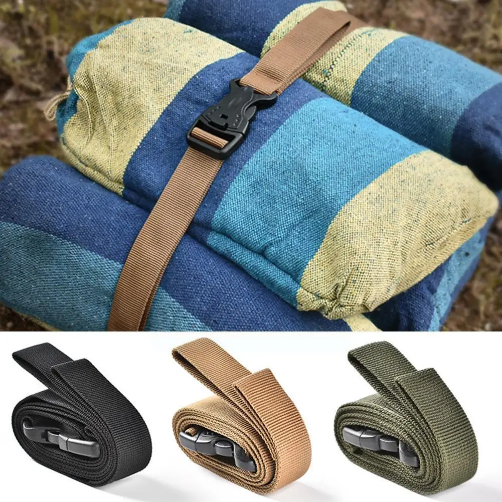 

135 2pcs Hiking Travel Cargo Storage Belt Luggage Buckle Tied Tighten Outdoor Camping Strap For Family Outdoor Camp I4f5