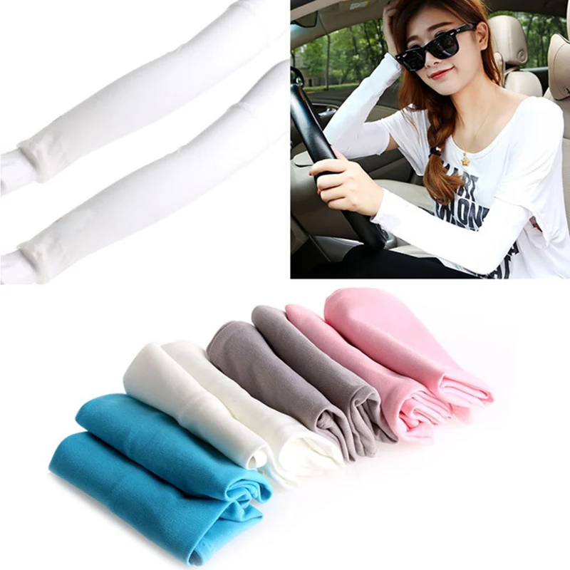 1 пара мужских однотонных рукавов для спорта бега велоспорта гольфа рыбалки