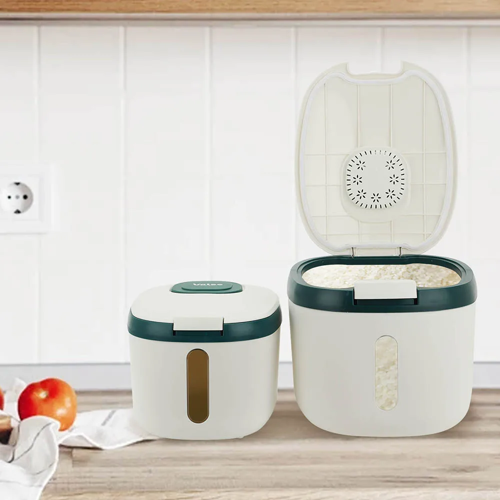 

Kitchen Container Rice Bucket 5KG 10KG Insect-Proof Moisture-Proof Rice Grain Sealed Jar Home Grain Dog Food Store Box Measuring