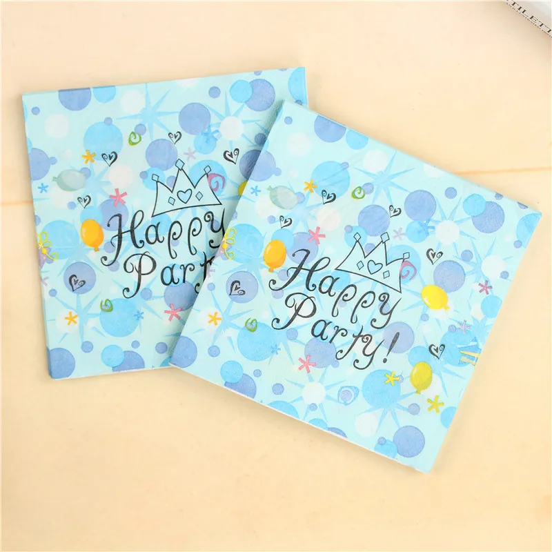 

20pc/lot Gold Colorful Party Supplies Paper Napkins wedding 10pc Plate Cup Cartoon Birthday Decoration For Kids Girl Baby Shower