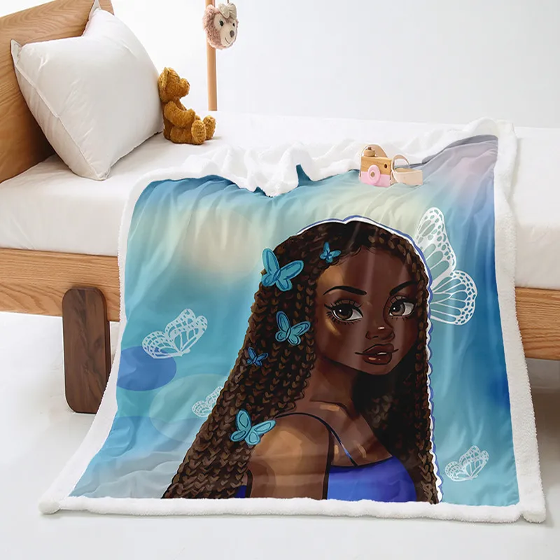 

3D digital printing thick cashmere crystal down blanket
