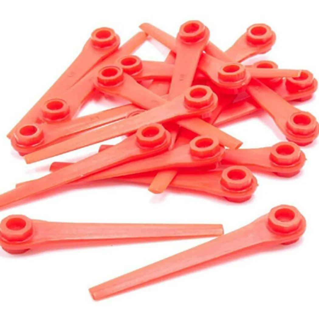 

100X Plastic Trimmer Blades For Gardena Grass Trimmer EasyCut Li-18/23R String Trimmer Parts Trimmer Blades In Stock Drop Ship