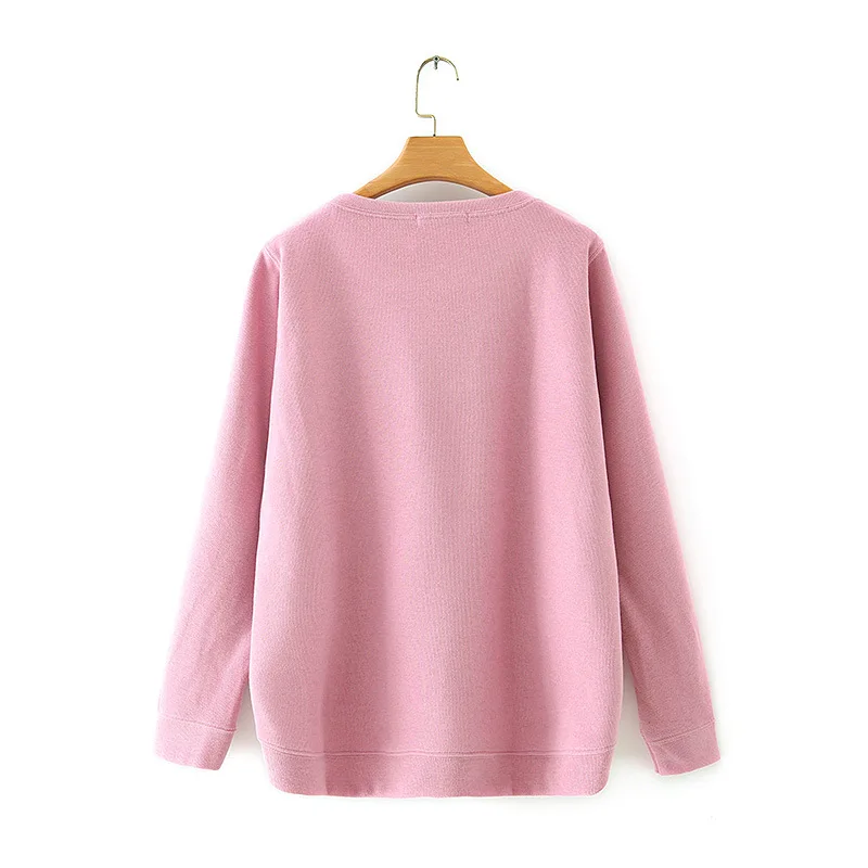 Свитшот женский повседневный однотонный пуловер с капюшоном топ оверсайз черный